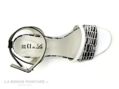 DE CI De La - VULPIN - Noir Blanc Croco - Sandale Talon Haut -Chaussures À La Mode cd24607c73b9e66c561f35ea11d5d5ef img 8339.jpg 158067