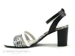 DE CI De La - VULPIN - Noir Blanc Croco - Sandale Talon Haut -Chaussures À La Mode cd24607c73b9e66c561f35ea11d5d5ef img 8342.jpg 158064