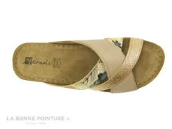 Morans MILTON 28724 - Beige Or Fleuri - Mule Compensee Femme -Chaussures À La Mode cd24607c73b9e66c561f35ea11d5d5ef img 8362.jpg 158027