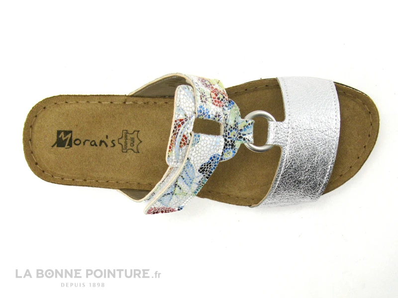 Morans MILOVA 28723 - Argent - Fleuri - Mule Reglable Femme 5 Morans MILOVA 28723 - Argent - Fleuri - Mule Reglable Femme – Image 3