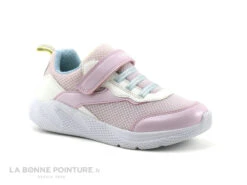 Geox SPRINTYE J25FWA Pink White - Basket Fille Rose Et Blanche -Chaussures À La Mode cd24607c73b9e66c561f35ea11d5d5ef img 8387.jpg 169852