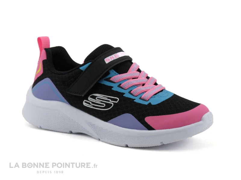 Skechers 302348L Microspec Bright Retros - Noir - Multi - Basket Fille 7 Skechers 302348L Microspec Bright Retros - Noir - Multi - Basket Fille – Image 5