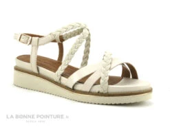 Tamaris 1-28207-20 Ivory - Sandale Femme Ivoire