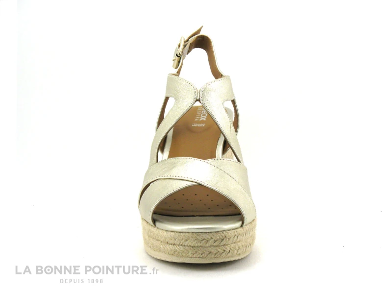 Geox D35GVC PONZA - Sandale Talon Haut Compense - Or Metal 4 Geox D35GVC PONZA - Sandale Talon Haut Compense - Or Metal – Image 2