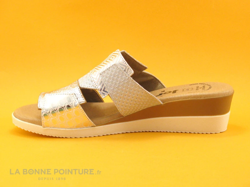 Jordana 2769 Argent - Mule Femme - Talon Compense 5 Jordana 2769 Argent - Mule Femme - Talon Compense – Image 3