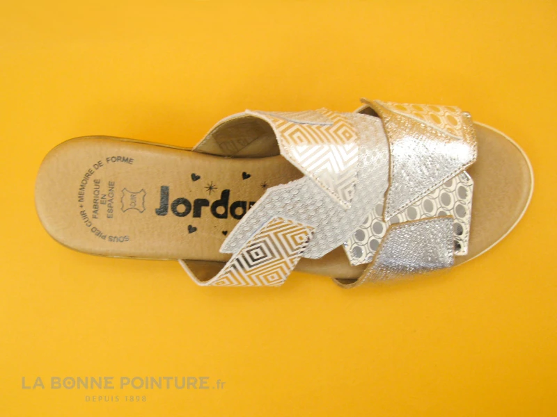 Jordana 2769 Argent - Mule Femme - Talon Compense 7 Jordana 2769 Argent - Mule Femme - Talon Compense – Image 5