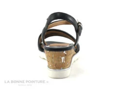 Marco Tozzi Premio 2-28724-28 - Nu-pieds Cuir Noir -Talon Compense -Chaussures À La Mode cd24607c73b9e66c561f35ea11d5d5ef img 9475.jpg 170919