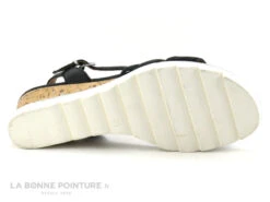 Marco Tozzi Premio 2-28724-28 - Nu-pieds Cuir Noir -Talon Compense -Chaussures À La Mode cd24607c73b9e66c561f35ea11d5d5ef img 9476.jpg 170920