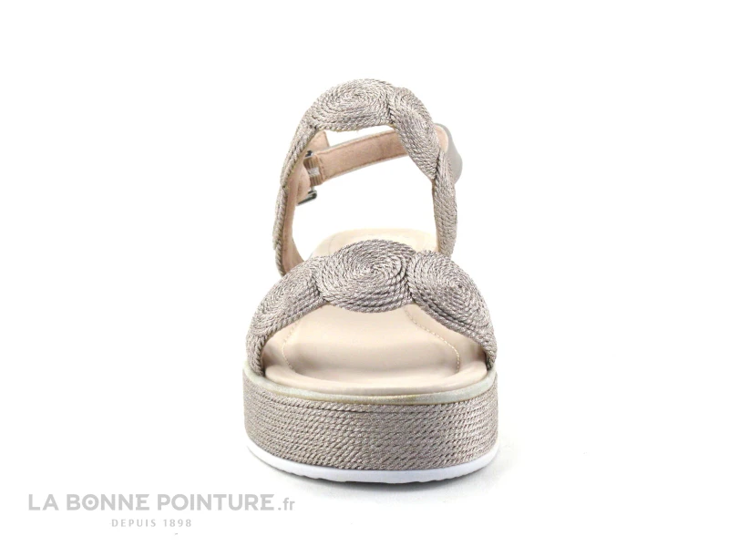 Marco Tozzi 2-28760-28 Rose Metallic - Cercles - Sandale Compensee 4 Marco Tozzi 2-28760-28 Rose Metallic - Cercles - Sandale Compensee – Image 2