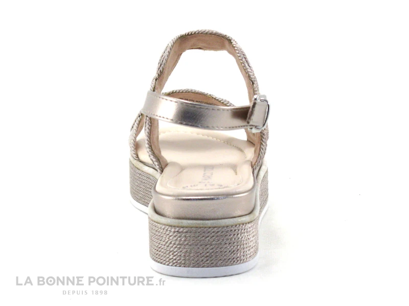 Marco Tozzi 2-28760-28 Rose Metallic - Cercles - Sandale Compensee 6 Marco Tozzi 2-28760-28 Rose Metallic - Cercles - Sandale Compensee – Image 4