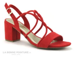 Marco Tozzi 2-28308-28 Red - Sandale Rouge - Talon Large -Chaussures À La Mode cd24607c73b9e66c561f35ea11d5d5ef img 9484.jpg 170936