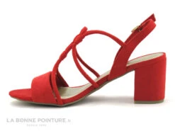 Marco Tozzi 2-28308-28 Red - Sandale Rouge - Talon Large -Chaussures À La Mode cd24607c73b9e66c561f35ea11d5d5ef img 9486.jpg 170932