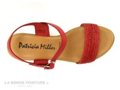 Patricia Miller 3217 - Sandale Rouge Talon Haut - Semelle Compensee -Chaussures À La Mode cd24607c73b9e66c561f35ea11d5d5ef img 9509.jpg 159318