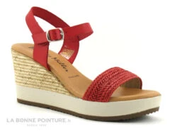 Patricia Miller 3217 - Sandale Rouge Talon Haut - Semelle Compensee -Chaussures À La Mode cd24607c73b9e66c561f35ea11d5d5ef img 9510.jpg 159320