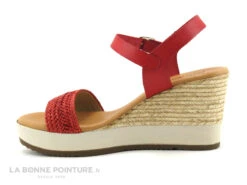 Patricia Miller 3217 - Sandale Rouge Talon Haut - Semelle Compensee -Chaussures À La Mode cd24607c73b9e66c561f35ea11d5d5ef img 9512.jpg 159316