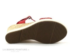 Patricia Miller 3217 - Sandale Rouge Talon Haut - Semelle Compensee -Chaussures À La Mode cd24607c73b9e66c561f35ea11d5d5ef img 9514.jpg 159319