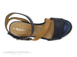 Tamaris 1-28021-26 839 Navy Nut - Sandale Talon Compense -Chaussures À La Mode cd24607c73b9e66c561f35ea11d5d5ef img 9545.jpg 159376