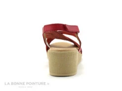 Jordana 3341 - Sandale Compensee Femme Cuir Rouge Et Argent -Chaussures À La Mode cd24607c73b9e66c561f35ea11d5d5ef img 9675.jpg 159522