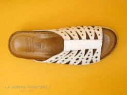 Karyoka IBOU Blanc - Mule Blanche - Talon Compense -Chaussures À La Mode cd24607c73b9e66c561f35ea11d5d5ef img 9792.jpg 159651